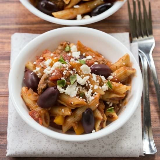 One-Skillet Greek Pasta
