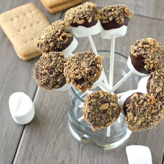 No Campfire Needed: S’mores Pops