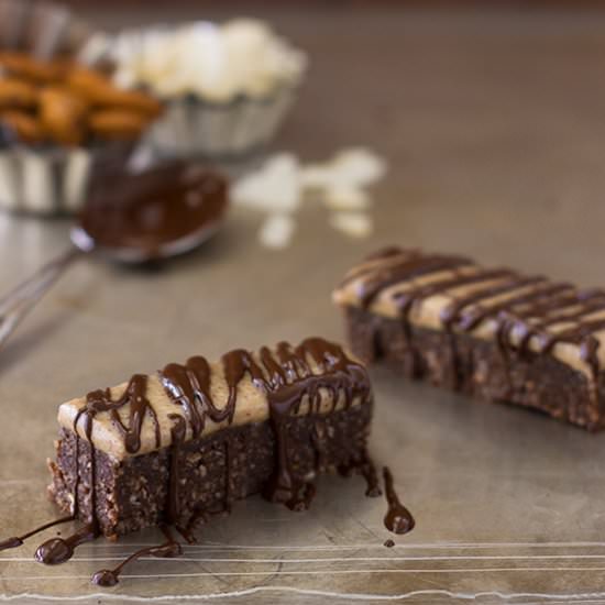 Chocolate, Almond, and Coconut Bars