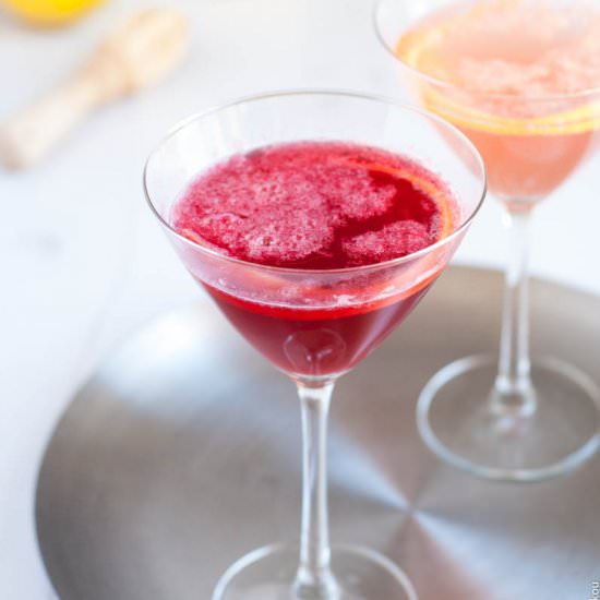 Lemon & Blackcurrant Fizz Cocktail