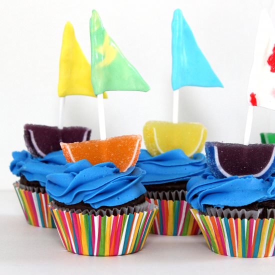 Sailboat Cupcakes