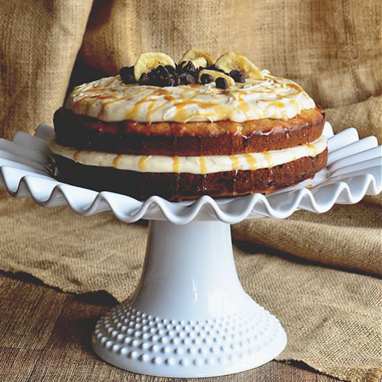 Chocolate Chip Banana Layer Cake
