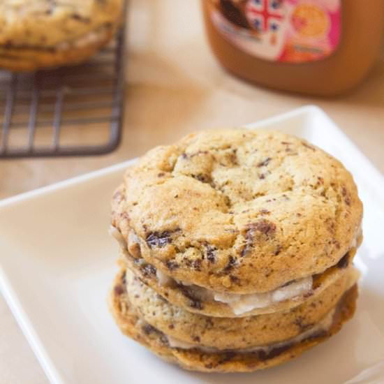 Banoffee Sandwich Cookies