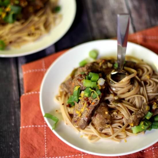 Slow Cooker Spicy Orange Beef