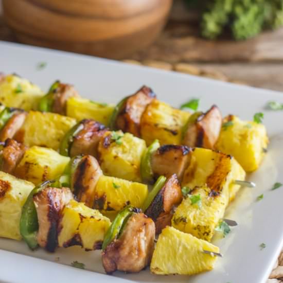 Grilled Teriyaki Chicken Pineapple