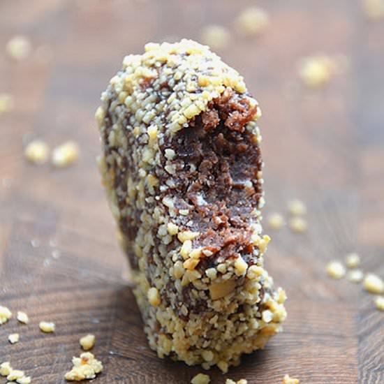 No bake snickers bites