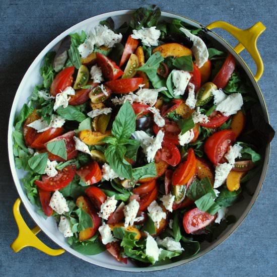 Nectarine Caprese Salad
