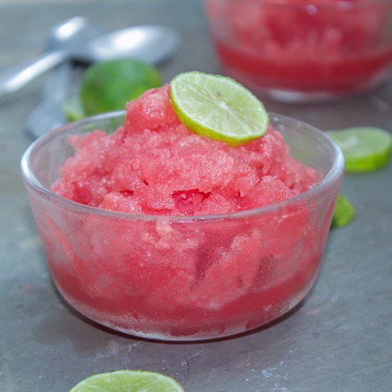 Watermelon Lime Granita