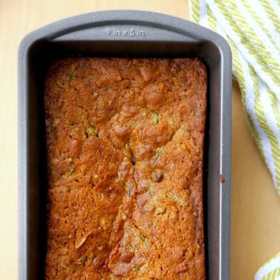 Vegan Dark Chocolate Zucchini Bread