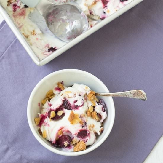 Cherry Crisp Ice Cream