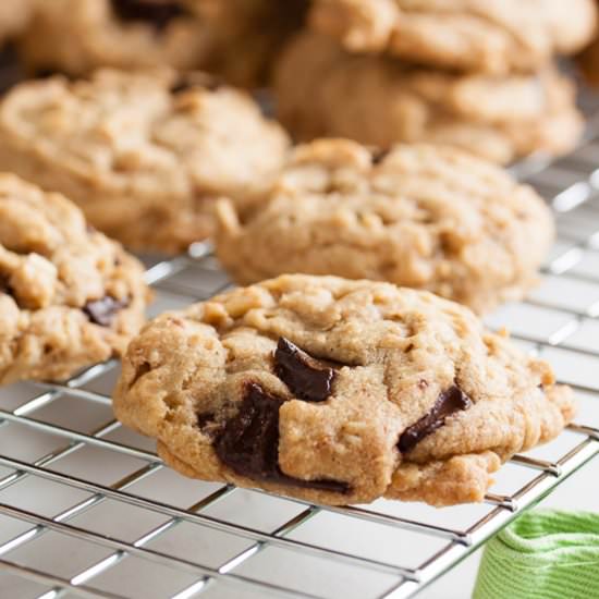 Coconut oil chocolate chip cookies