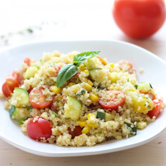 Summer Vegetable Skillet Quinoa