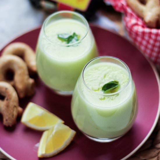 Gazpacho with melon and pepper