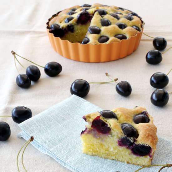 White Cherry Cake