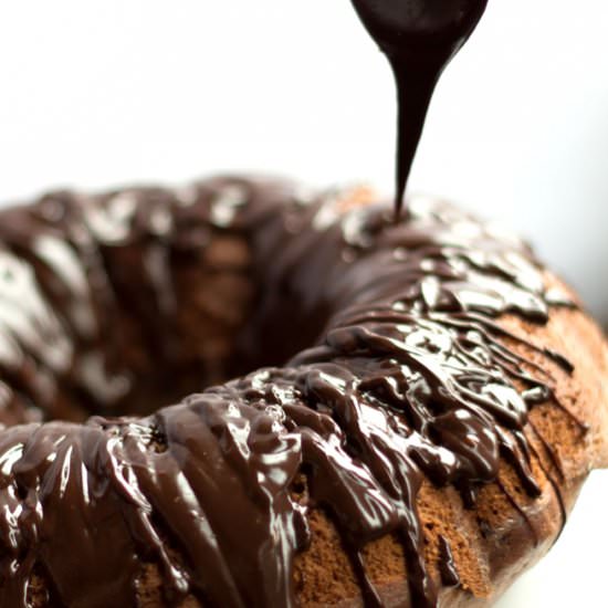 Chocolate Cake with Ganache Drizzle