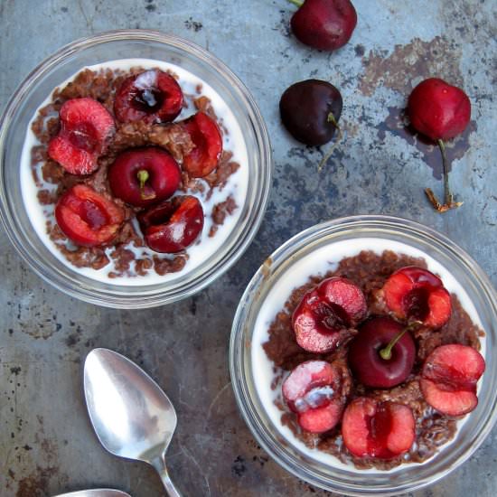 Cherry Almond Fudge Oatmeal