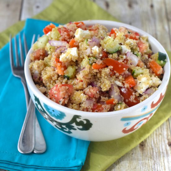 Greek Salad Quinoa Bowls