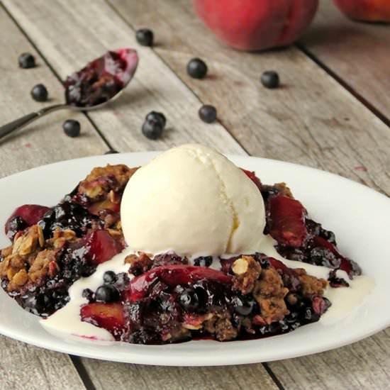 Peach Blueberry Crisp