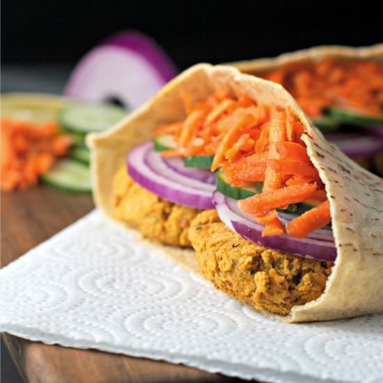 Smokey Falafel Burgers