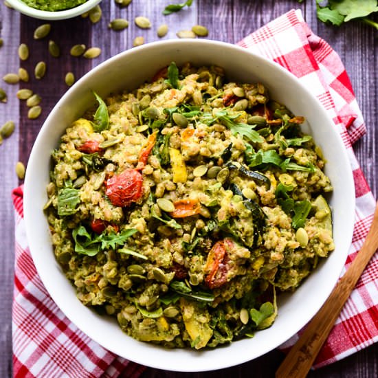 Pesto Farro Salad