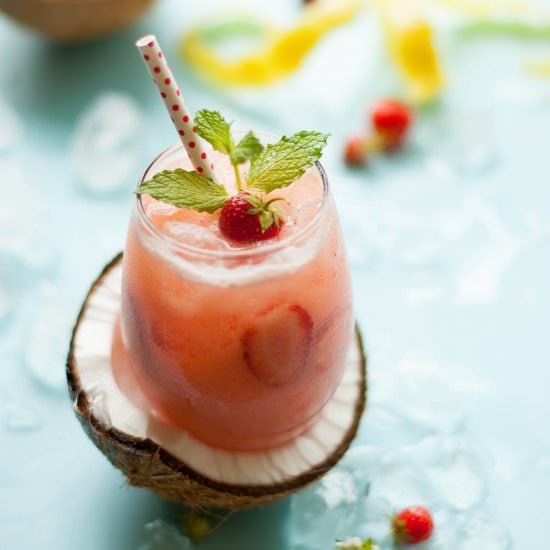 Strawberry Coconut Lemonade
