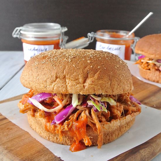 Slow Roasted Pulled Pork Sandwiches