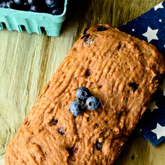 Whole-Wheat Blueberry Banana Bread