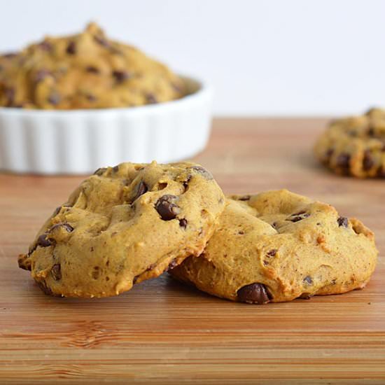 Soft Pumpkin Chocolate Chip Cookies