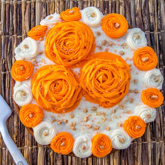 Eggless Carrot Cake