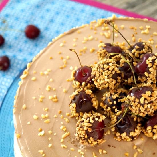 Nutty Cherry Chocolate Cake