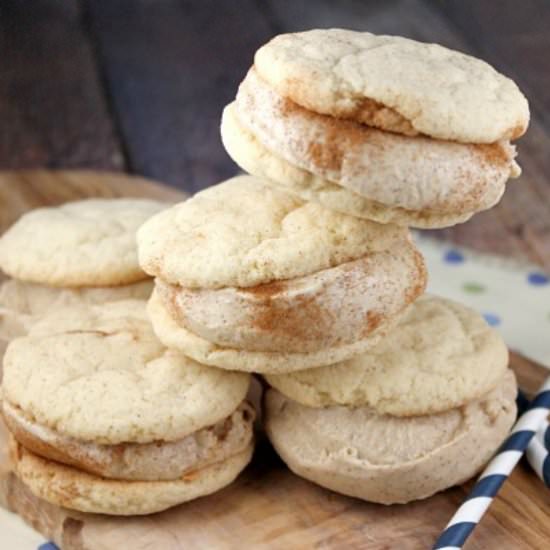 Snickerdoodle Ice Cream Sandwiches