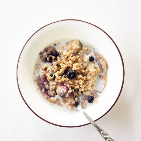 Blueberry & Banana Irish Oatmeal