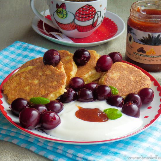 Pancakes with Caprino Cheese