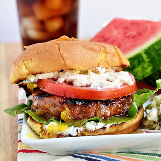 Orange & Fig Glazed Turkey Burger