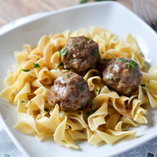 Meatball Stroganoff