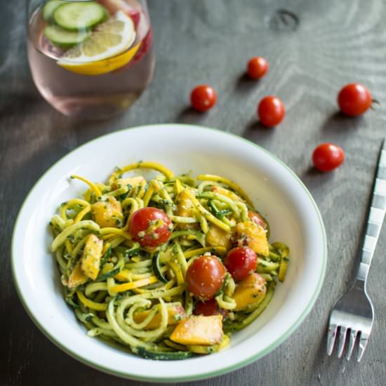 Summer Pesto Noodle Salad