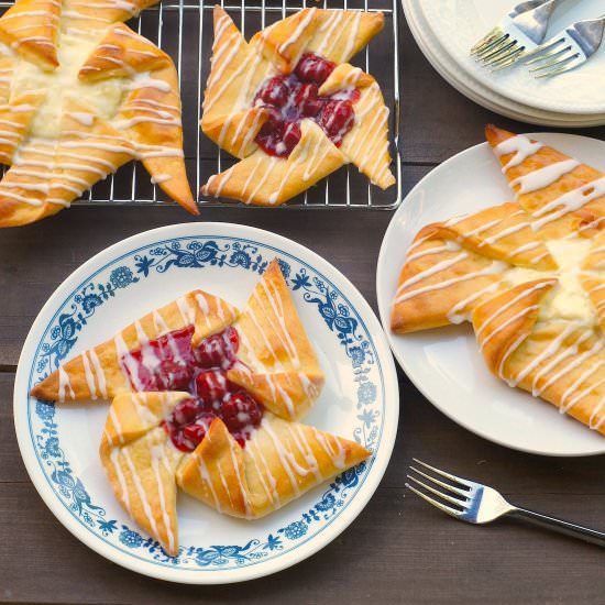 Cherry Pinwheel Danish
