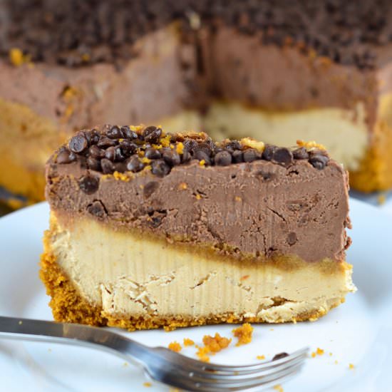 Peanut Butter Chocolate Cheesecake