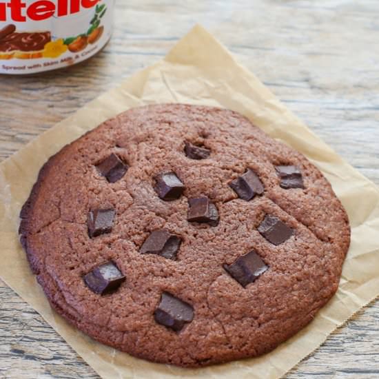 3 Ingredient Single Nutella Cookie