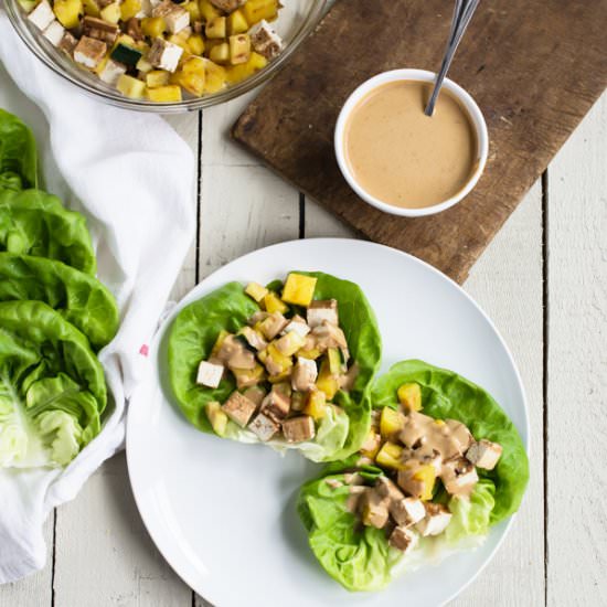 Grilled Tofu Wraps