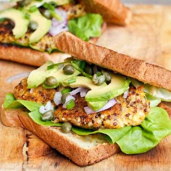 Vegan Sweet Potato Squash Burgers