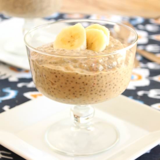 Banana Peanut Butter Chia Pudding