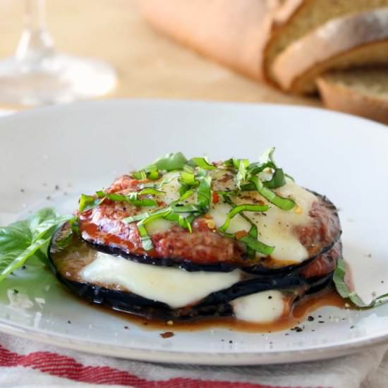 Eggplant Parmesan Stacks