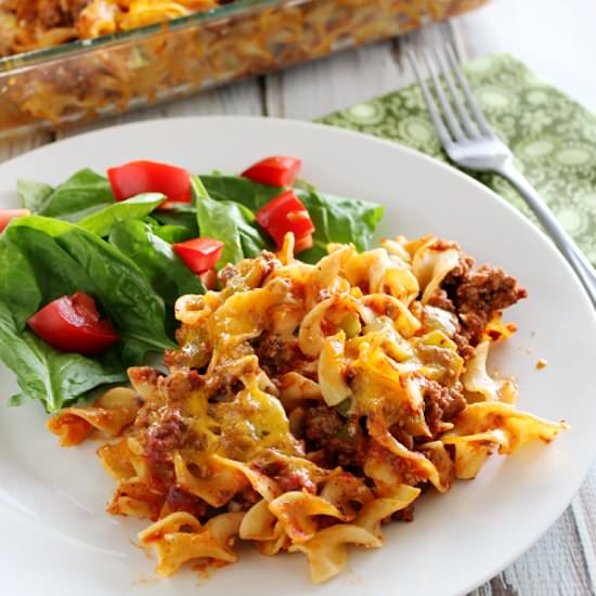 Beefy Sour Cream Noodle Bake