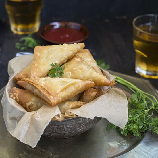 Chicken and Cheese Samosa