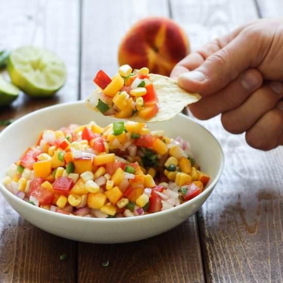 Honey-Lime Peach Salsa