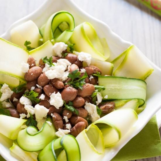Zucchini, Beans & Feta Salad