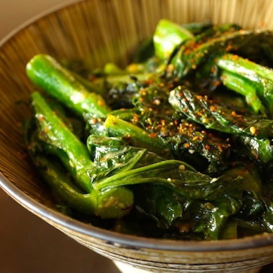 Garlicky Coconut Gai Lan