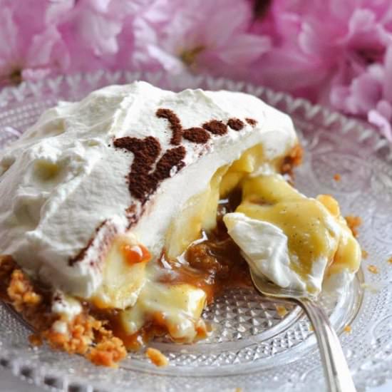 Banoffee Pie with Custard