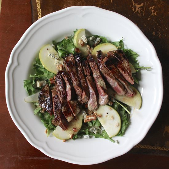 Steak, Pear & Blue Cheese Salad